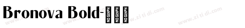 Bronova Bold字体转换